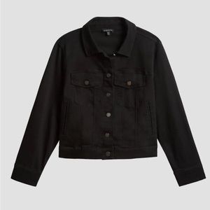 Black Universal Standard Kelsey Denim Jacket - Size XS - 10/12